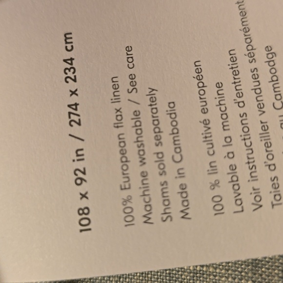 ❤️BUY 2 GET 1 FREE  West Elm European Flax Linen Duvet Cover, King - Picture 10 of 13